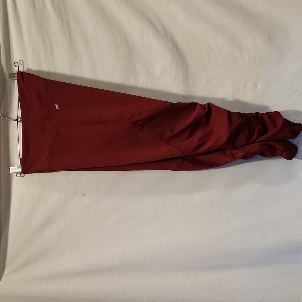 Pureluxe mid-rise ruched 7/8 leggings from Fabletics, medium red